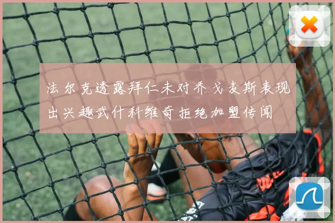 法尔克透露拜仁未对乔戈麦斯表现出兴趣武什科维奇拒绝加盟传闻